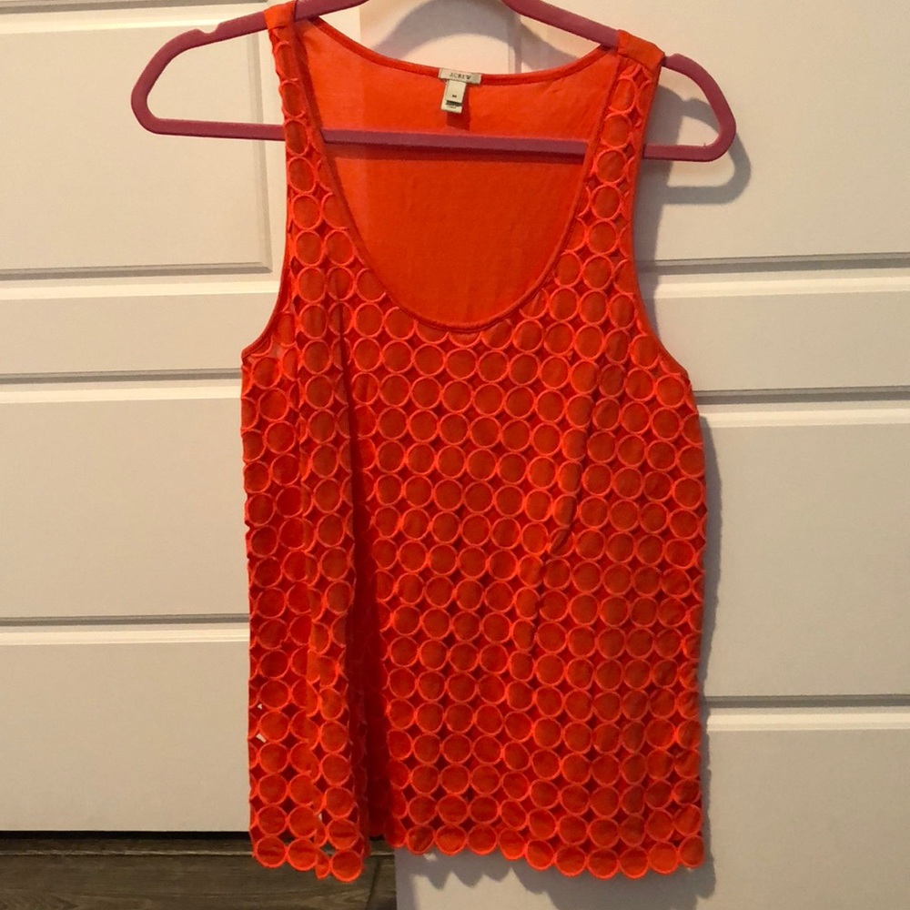 J Crew Sleeveless Top - Orange (M)